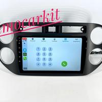 Autoradio 9" Android 13 Carplay 4+64Gb Per Tiguan
