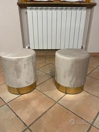 Pouf in velluto