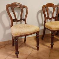 Sedie antiquariato metà Ottocento