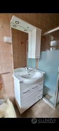 Mobile bagno con specchio completo 75 cm