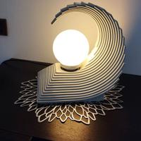 LAMPADA VINTAGE A ONDA Art Decò/ Regercy