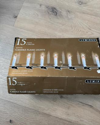 Candele luminose - decorazioni natalizie