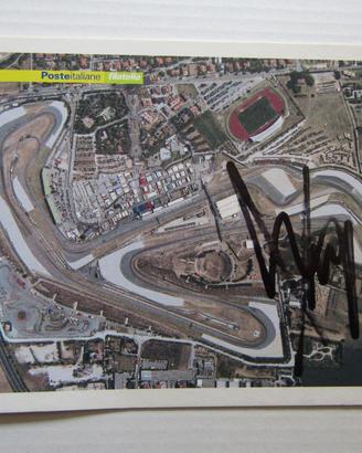 Cartolina Ducati, autografo e annullo M. Marquez