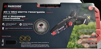 parkside performance motosega ricaricabile x20