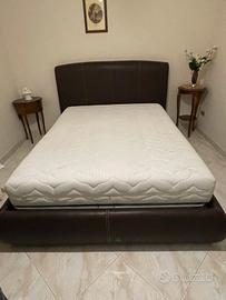 Letto contenitore piu materasso una piazza e mezza