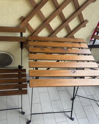 Set tavolo e due sedia