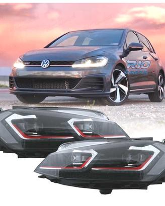 FARI VOLKSWAGEN VW GOLF 7.5 17-19 LED DINAMICI LOO