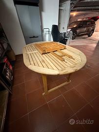Tavole e sedie da giardino