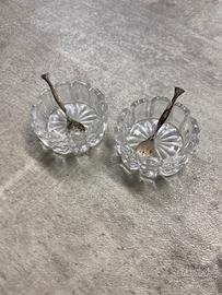 Saliera con cucchiaini in argento