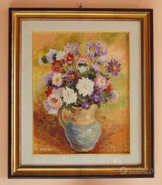 Dipinto di Velia Simoncini - "Vaso di fiori