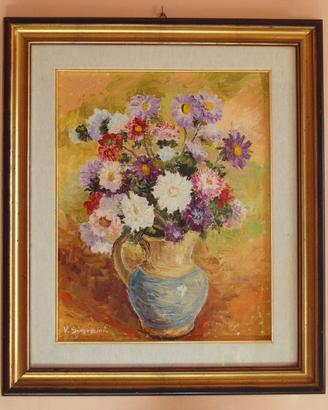 Dipinto di Velia Simoncini - "Vaso di fiori
