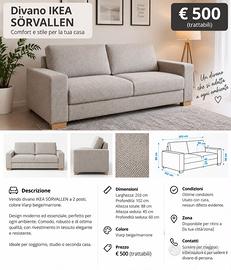 DIVANO IKEA SORVALLEN