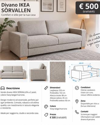 DIVANO IKEA SORVALLEN