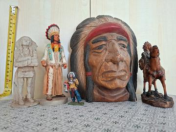collezione indiani pellerossa e cavalieri