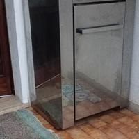100 Euro..Stufa a legna inox poco usata 