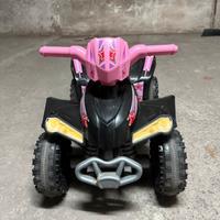 Quad bambina rosa e nero