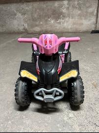 Quad bambina rosa e nero