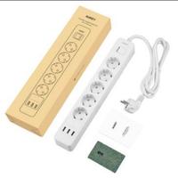 Aukey Multipresa 5 Posti Sovracorrenti 3 USB