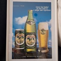 Pubblicità vintage - Birra Mythos in cornice