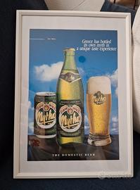 Pubblicità vintage - Birra Mythos in cornice