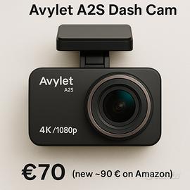 Dash Cam Avylet A2S 4K/1080p  – NUOVA mai montata
