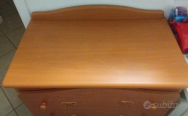 fasciatoio con cassetti per bambini