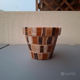 Vaso artigianale in mosaico