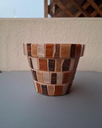 Vaso artigianale in mosaico