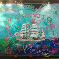 Enrico Manera 120x100cm tecnica mista su tela firm