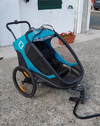 carrello porta bimbi per bicicletta 