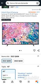 smart tv samsung Qled 4k 43"