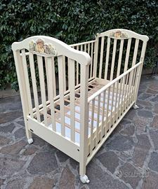 Lettino Culla Erbesi modello Hippy - colore crema