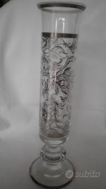 Vasi EGIZIA in cristallo decorati argento