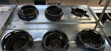 Cucina Cinese 6 fuochi centrale