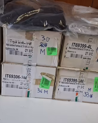 Stock abbigliamento canotte cotone nuovo 400 pz