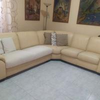 Divano in pelle angolare
