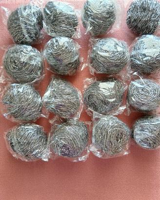 stock 16 pagliette in acciaii inox.nuove