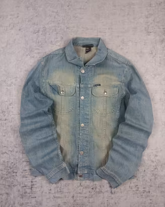 Giacca in Denim Diesel Vintage Y2K Cropped Boxy 