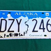 Targa vintage americana Stato dell' Alaska 2006