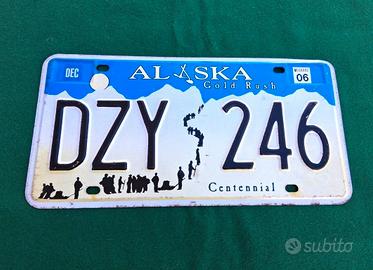 Targa vintage americana Stato dell' Alaska 2006