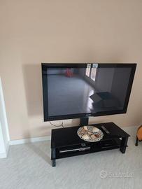 TV plasma 50 "tavolino in vetro 
