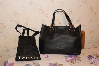 Borsa Twinset in pelle nera