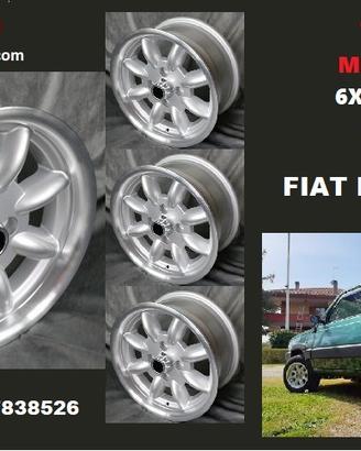 Cerchi Minilite 6x13 4x98 et13 fiat panda raid 4x4