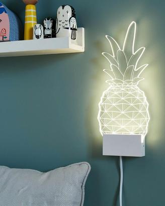 APPLIQUE MODERNO ANANAS PINEAPPLE LED EFFETTO 3D
