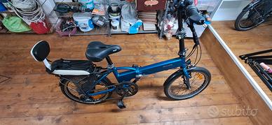 bicicletta pieghevole elettrica btwin 