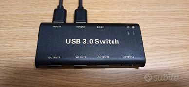 Switch  x 2 computer e 1 tastiera e 1 mouse