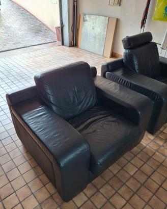 Divano e poltrone in pelle