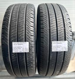 2 PNEUMATICI USATI CONTINENTAL ESTIVE 225 65 R16C