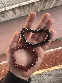 Braccialetti di legno (rosso e nero)