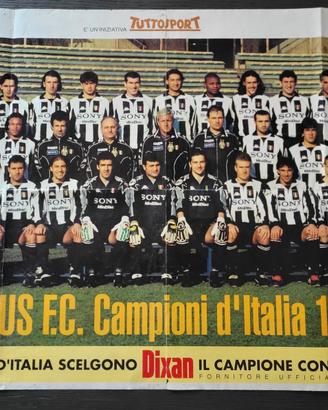 Poster Juventus Campioni d'Italia 1997 1998